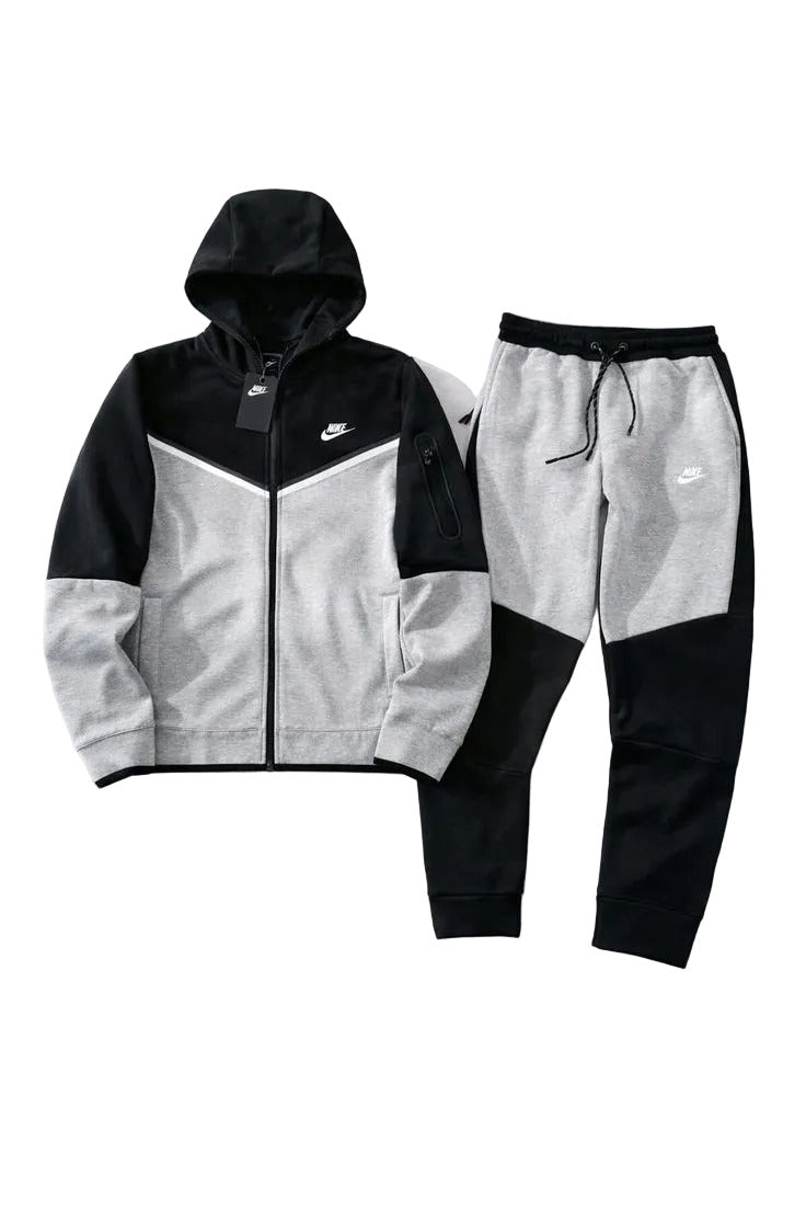 Nike Tech Fleece Hoodie & Joggers Set Black/Grey